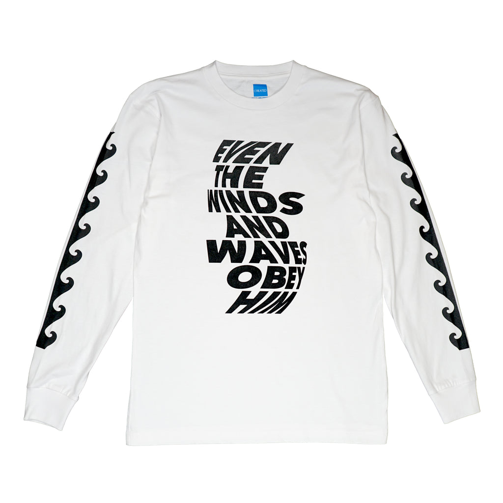 TTTMSW 25AW Wave Tee（WHITE） Winds & Waves T-shirt White – CREATED Clothing Company