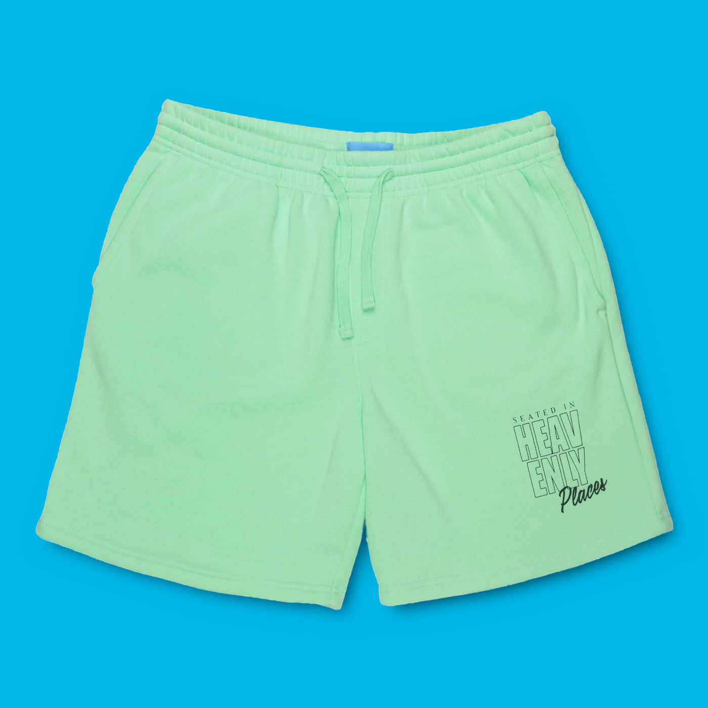 Heavenly Places Fleece Shorts Lime