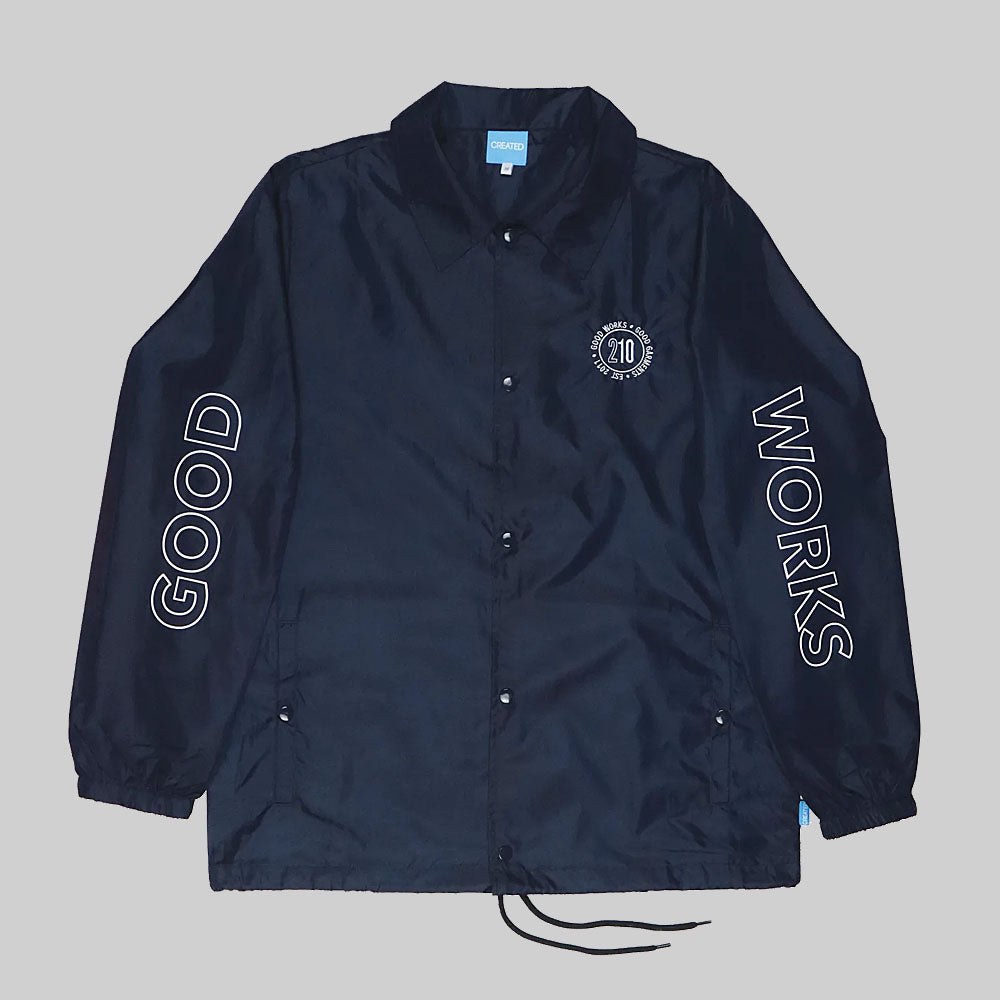 210 Lightweight Coach's Jacket Navy & White