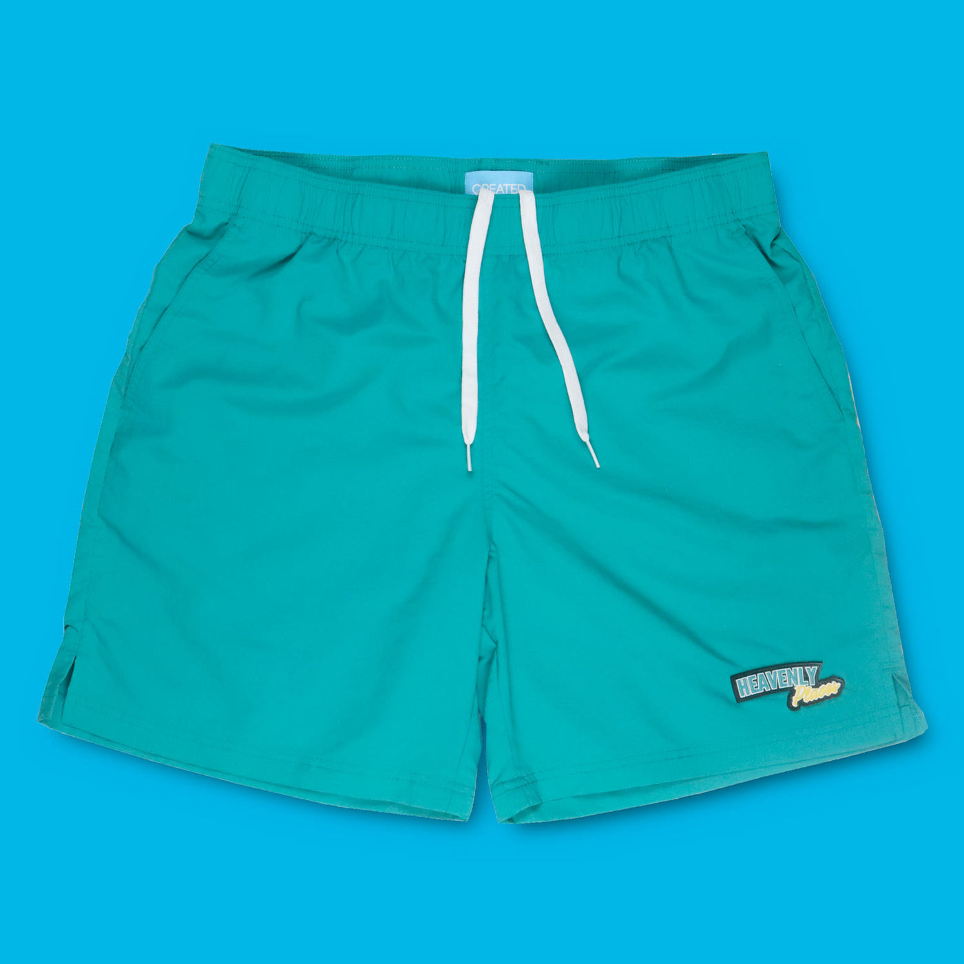 Heavenly Places Nylon Shorts Teal