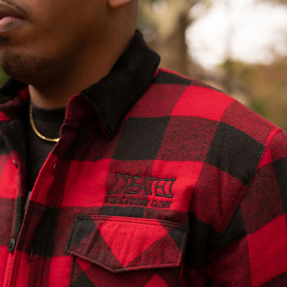 Waymarks Plaid Corduroy Collar Jacket